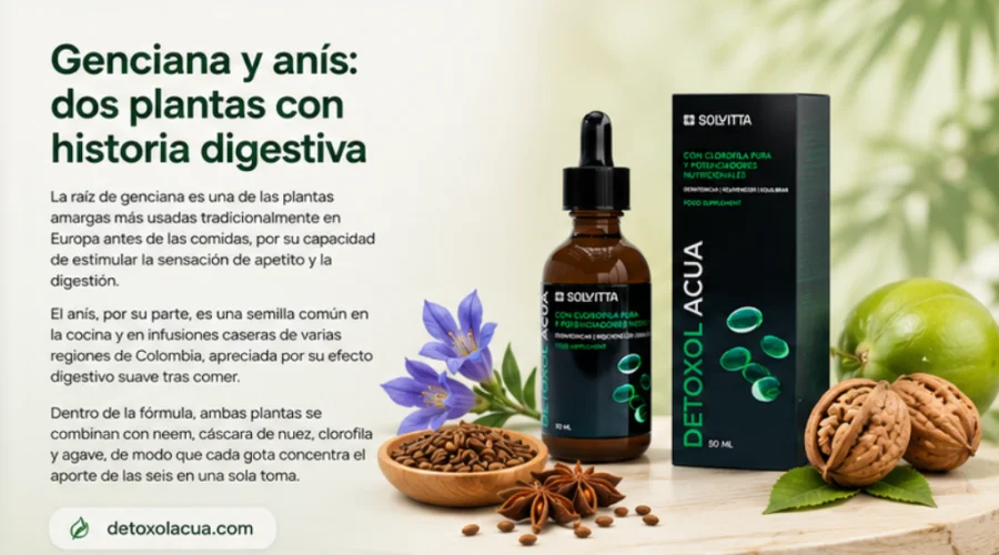 Detoxol Acua - extractos vegetales de la fórmula