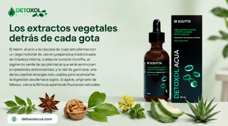 Detoxol Acua - extractos vegetales de la fórmula