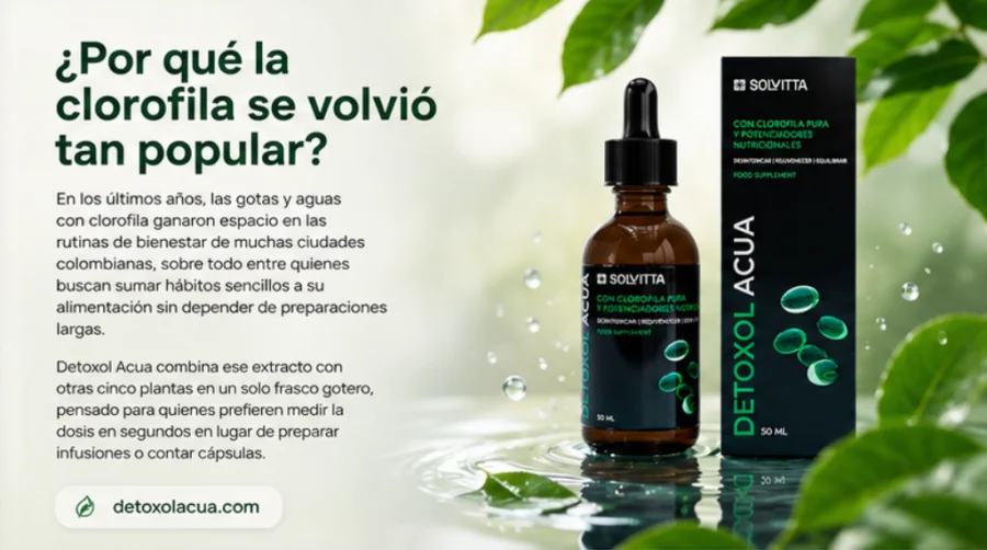 Detoxol Acua - frasco de gotas y caja del producto