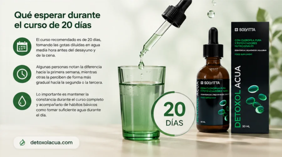 Detoxol Acua - gotero dosificando el producto