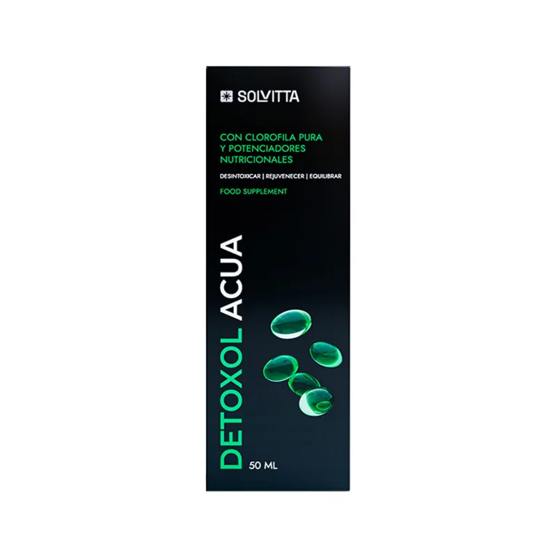 Detoxol Acua - frasco con gotero, vista de cerca